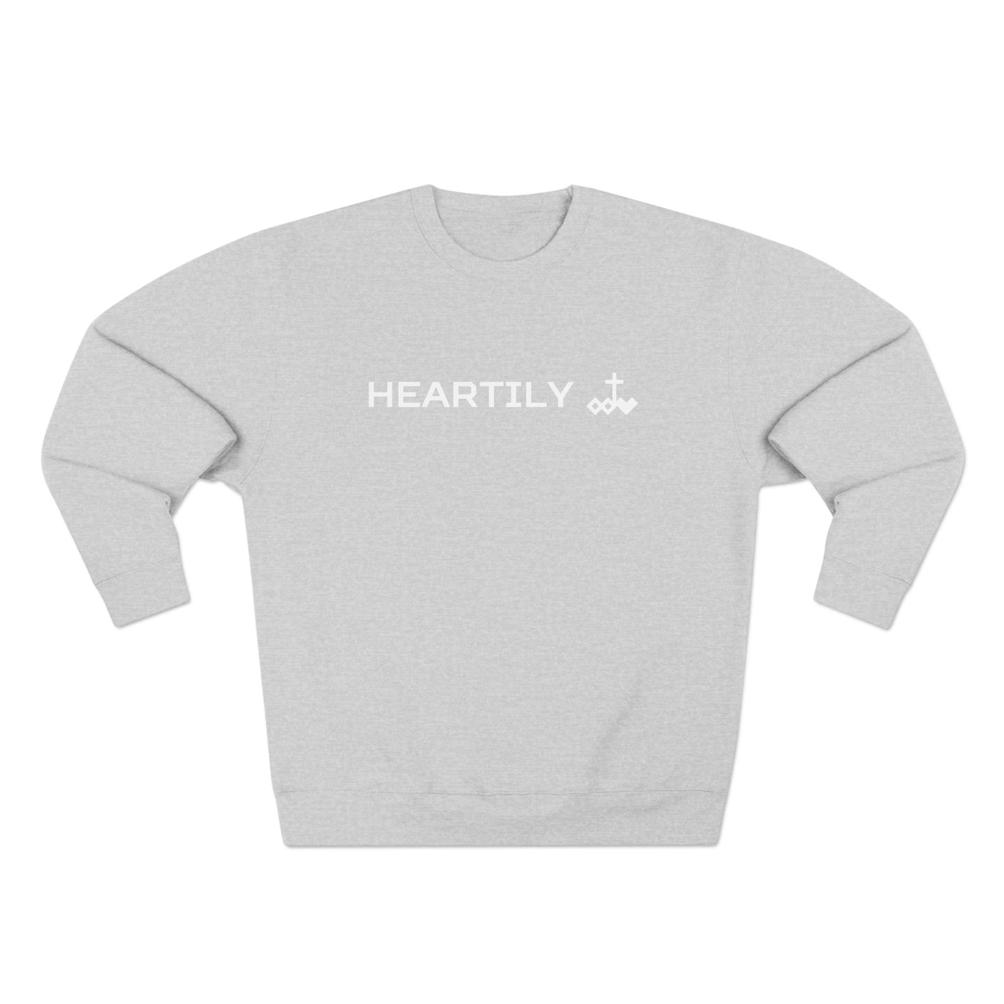 Heartily & Logo Crewneck Pullover Sweatshirt