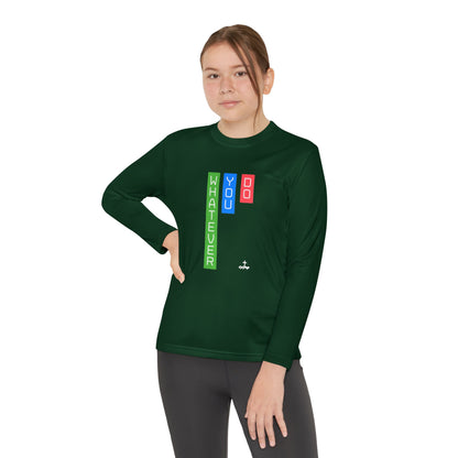 Vertical Block 'Whatever You Do' Youth Long Sleeve Tee