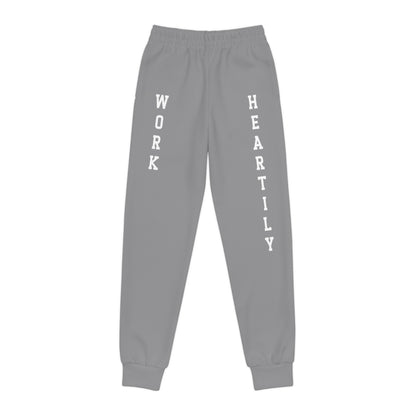 'Work Heartily' Youth Joggers