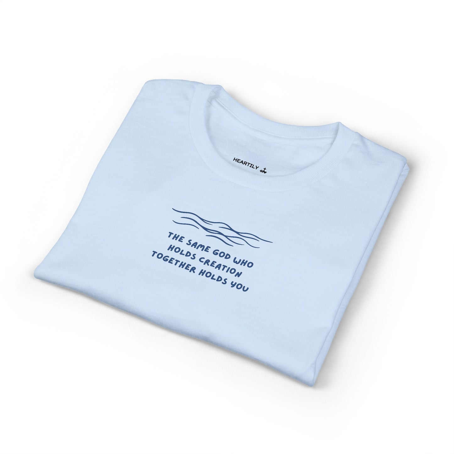 Waves & Quote Minimal T-Shirt