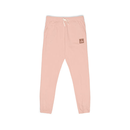 Block Bordered Logo Garment-Dyed Fleece Joggers
