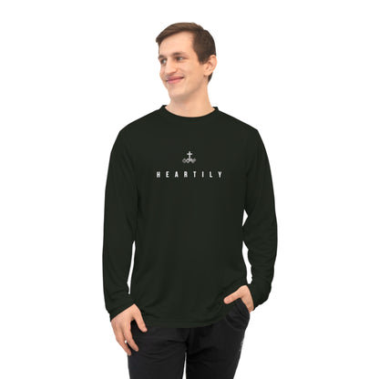 Gradient Logo & Heartily Performance Long Sleeve Shirt