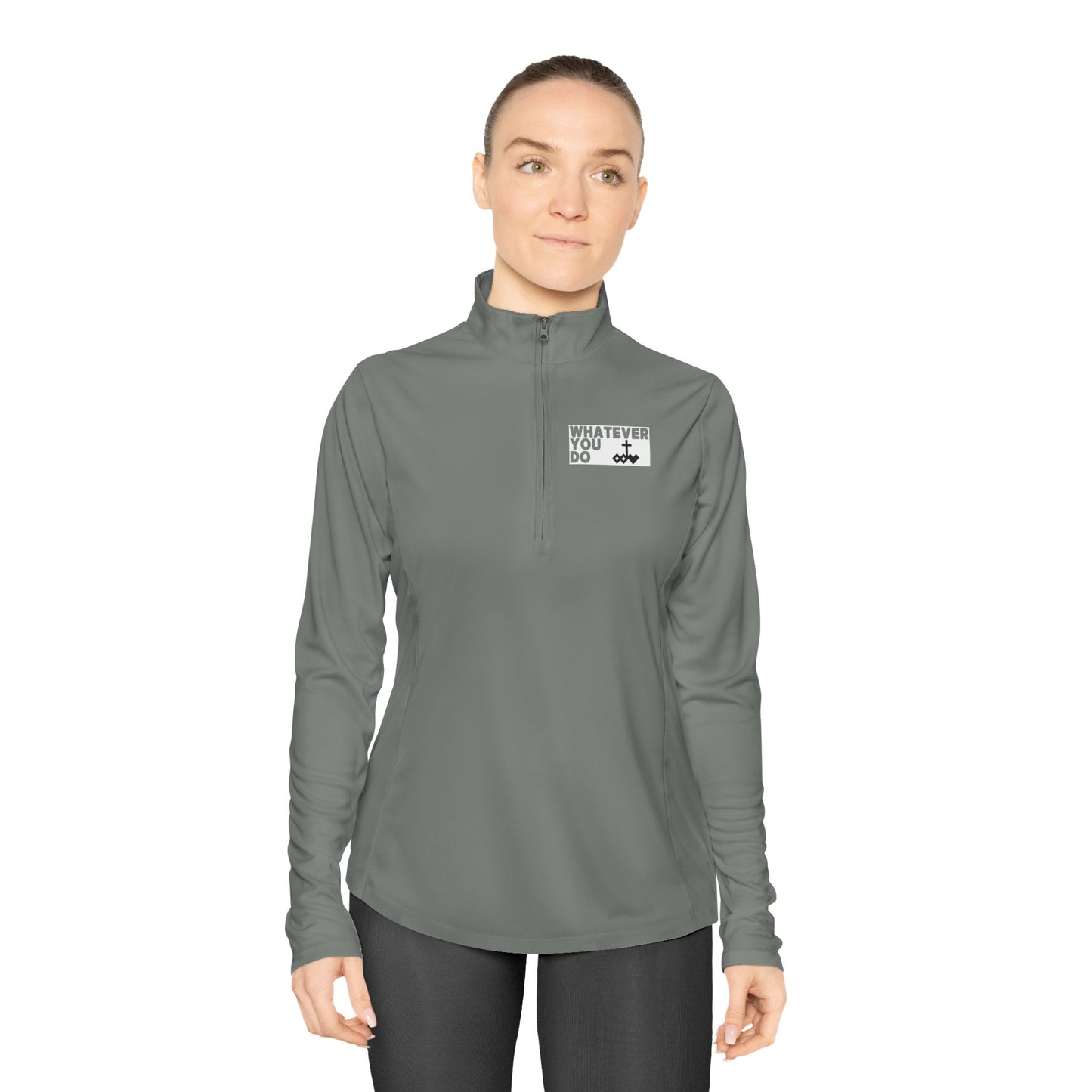 'Whatever You Do' Ladies Quarter-Zip Pullover