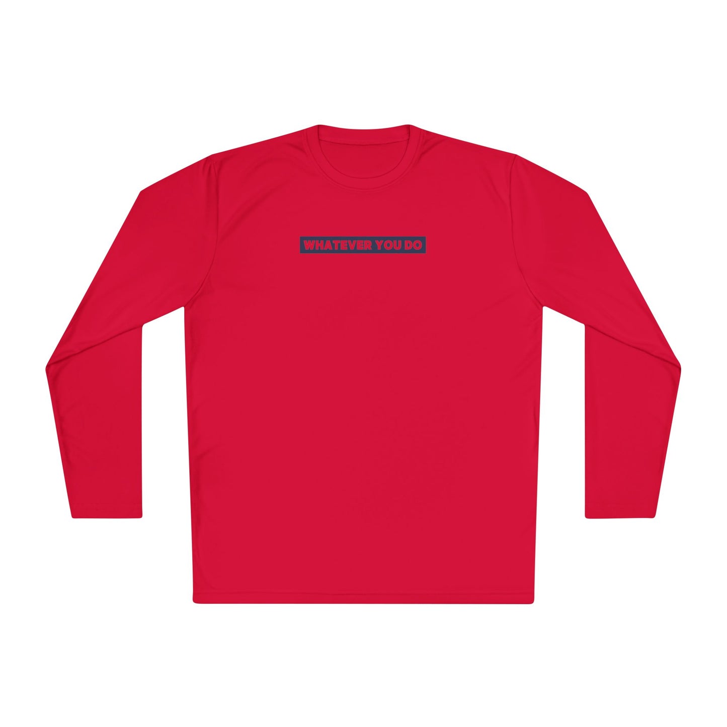 Block Border Text Performance Long Sleeve Tee