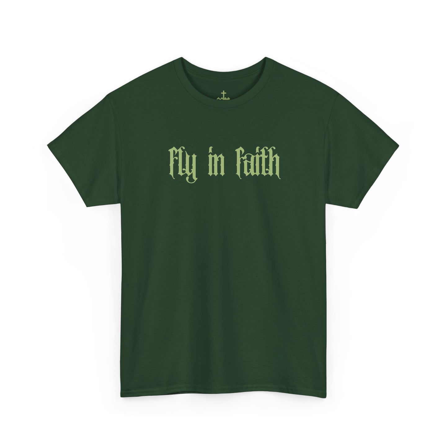 Fly in Faith Gothic Script T-Shirt