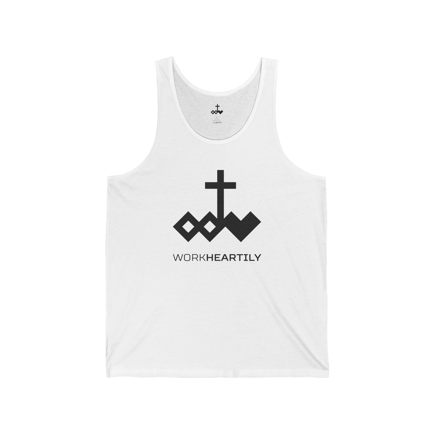 Logo & 'Work Heartily' Tank Top