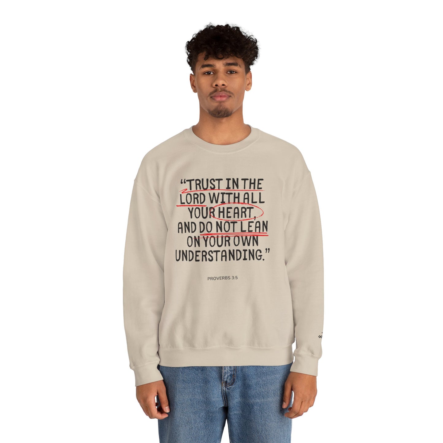 'Trust in the Lord' Proverbs 3:5 Crewneck Sweatshirt