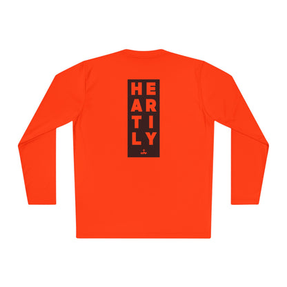 Block Border Text Performance Long Sleeve Tee