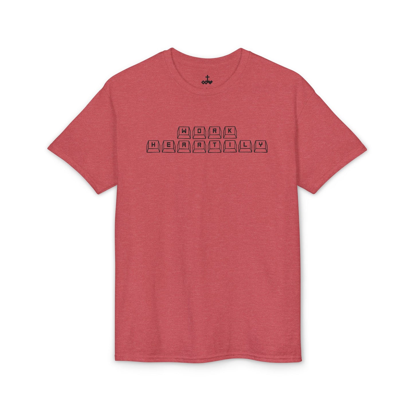 'Work Heartily' Keyboard T-Shirt