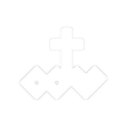 White Kiss-Cut Logo Sticker