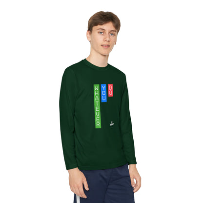 Vertical Block 'Whatever You Do' Youth Long Sleeve Tee