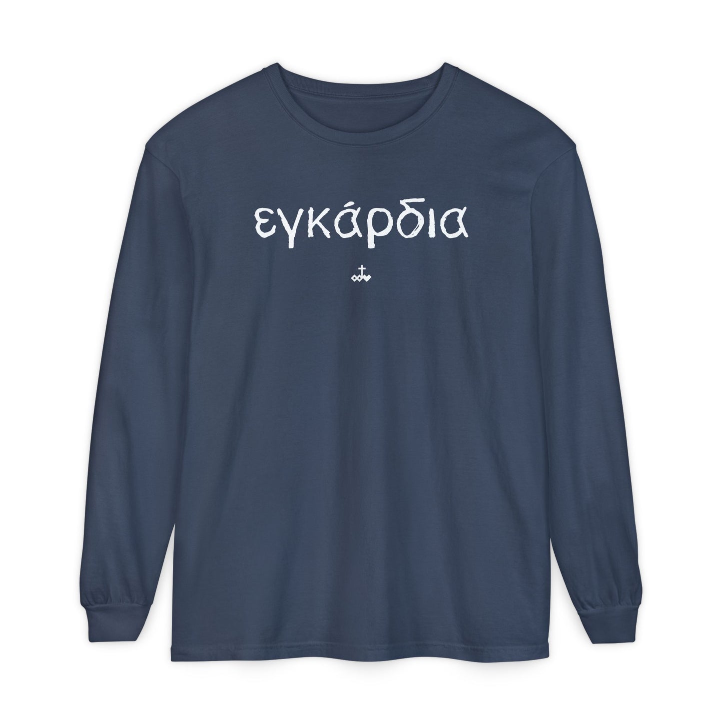 Unisex Greek "Heartily" Long Sleeve T-Shirt