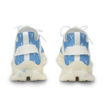 Blue Logo Mesh Sneakers