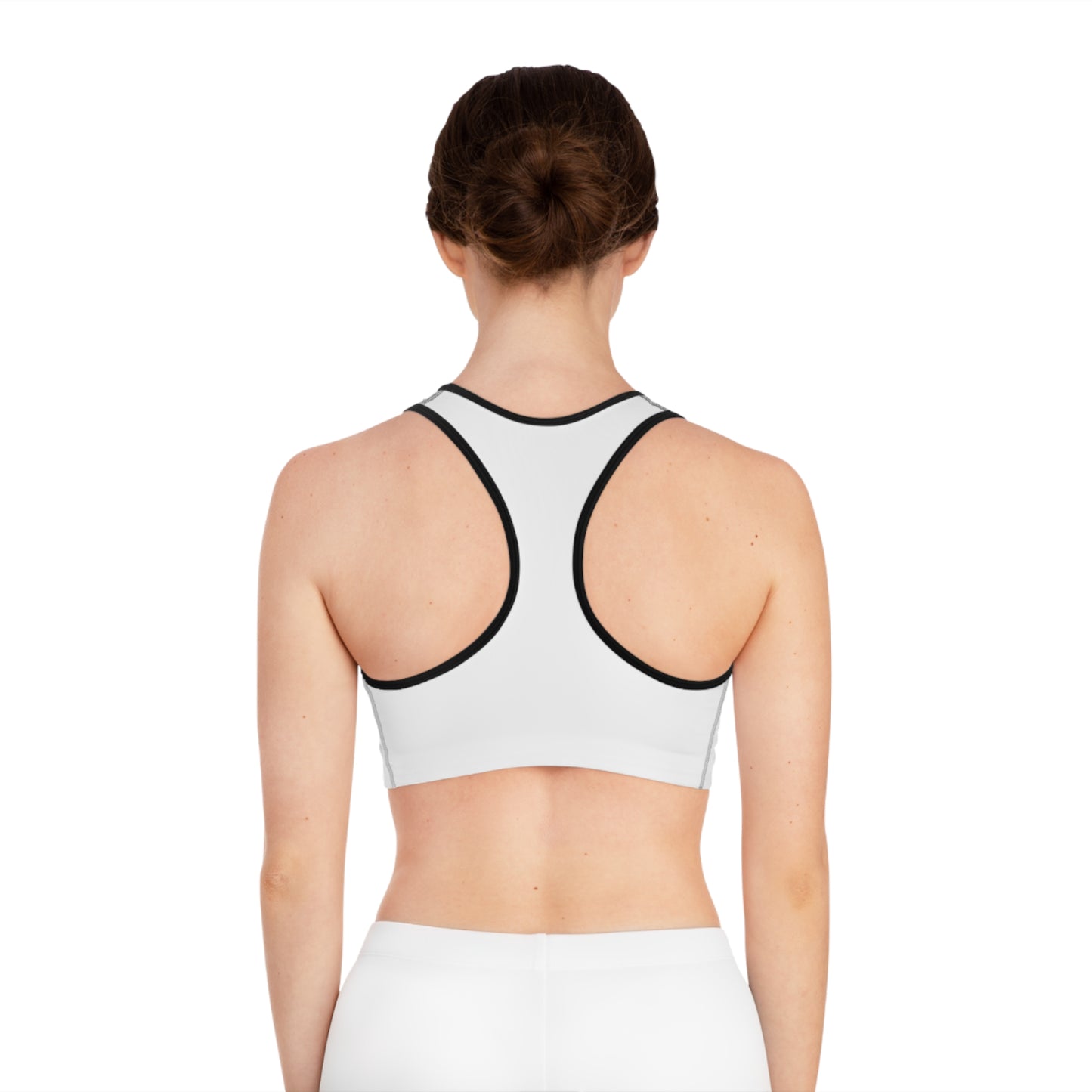Logo Sports Bra - White