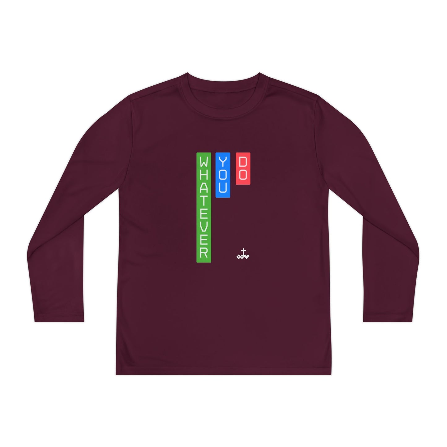 Vertical Block 'Whatever You Do' Youth Long Sleeve Tee