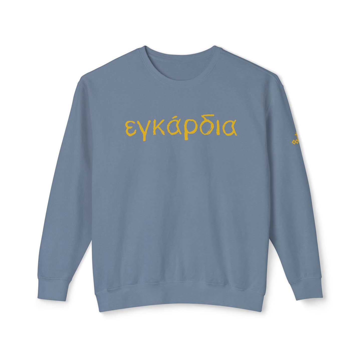 Greek "Heartily" Lightweight Crewneck Sweatshirt