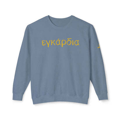 Greek "Heartily" Lightweight Crewneck Sweatshirt