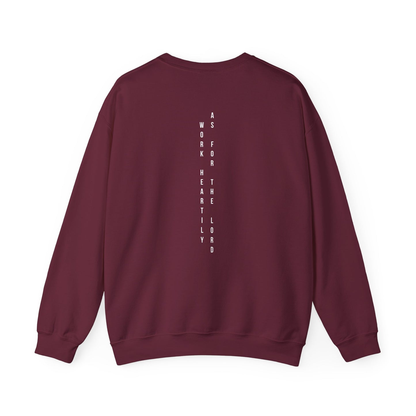 Vertical Text Crewneck Sweatshirt