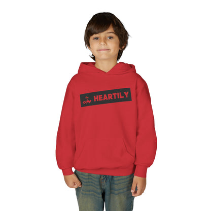 Bordered Name & Logo Youth Hoodie