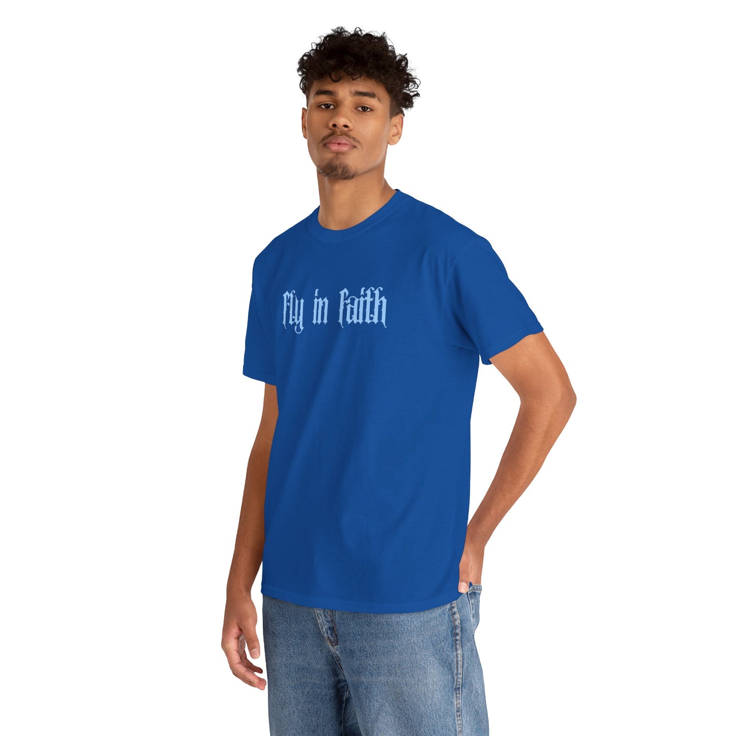 Fly in Faith Gothic Script T-Shirt