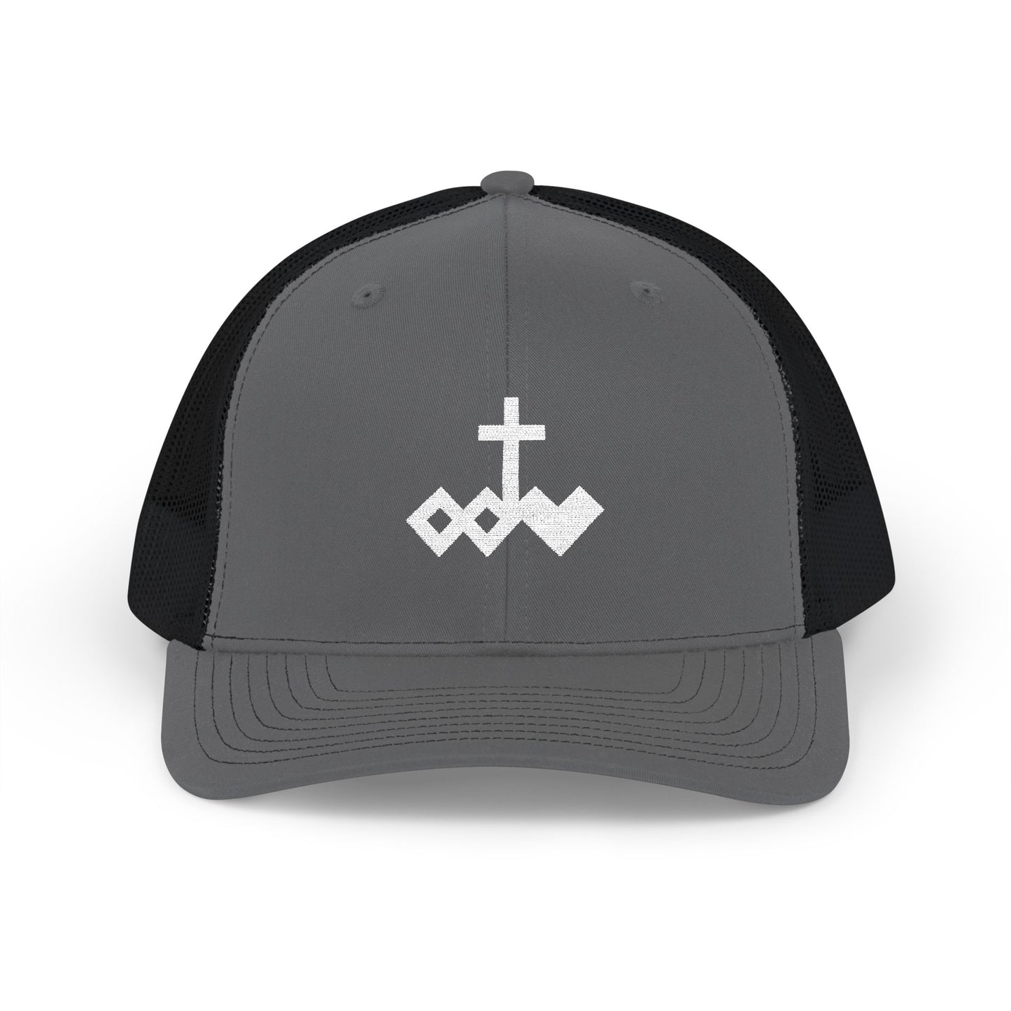 Embroidered Logo Snapback Trucker Cap