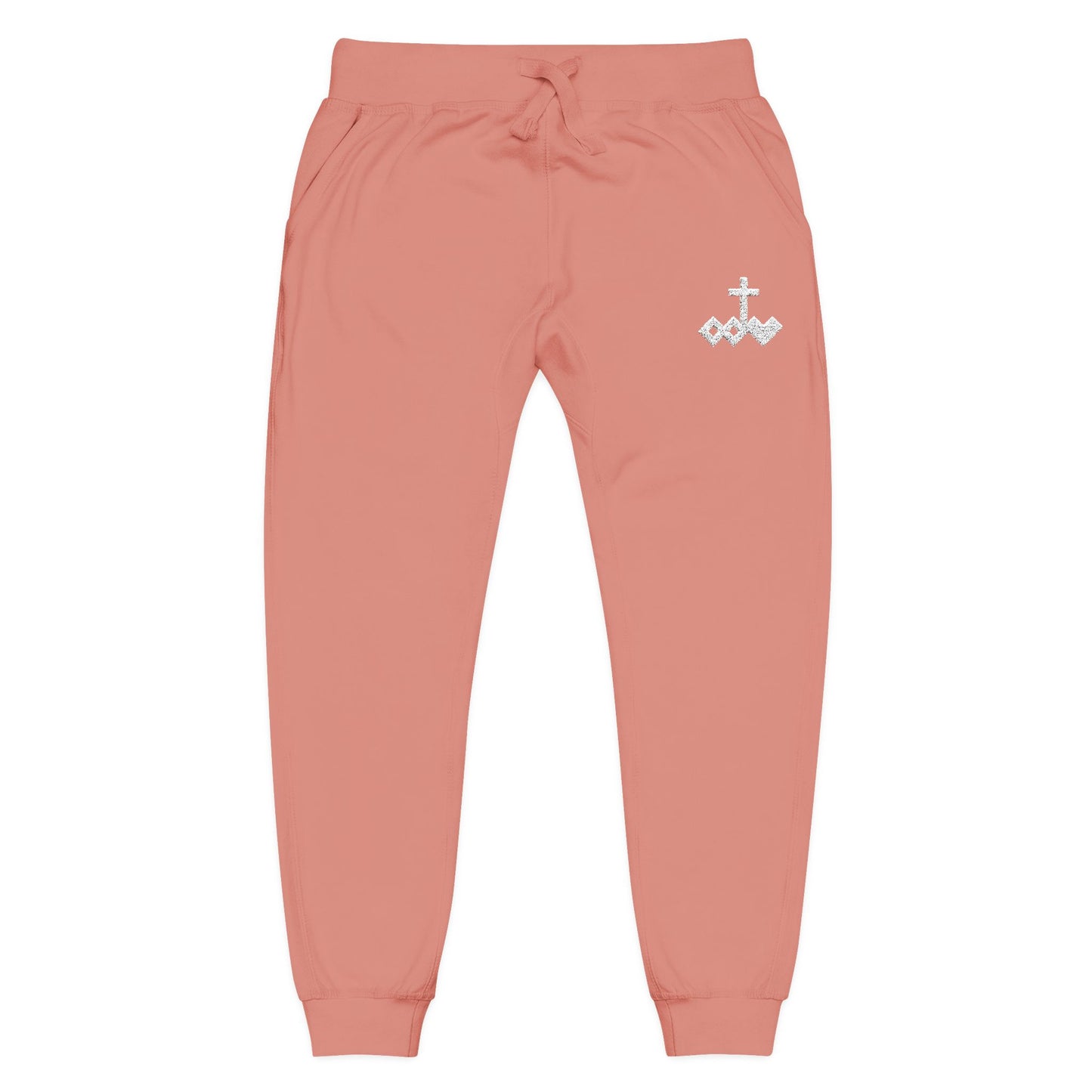 Embroidered Unisex Coral Fleece Jogger Sweatpants