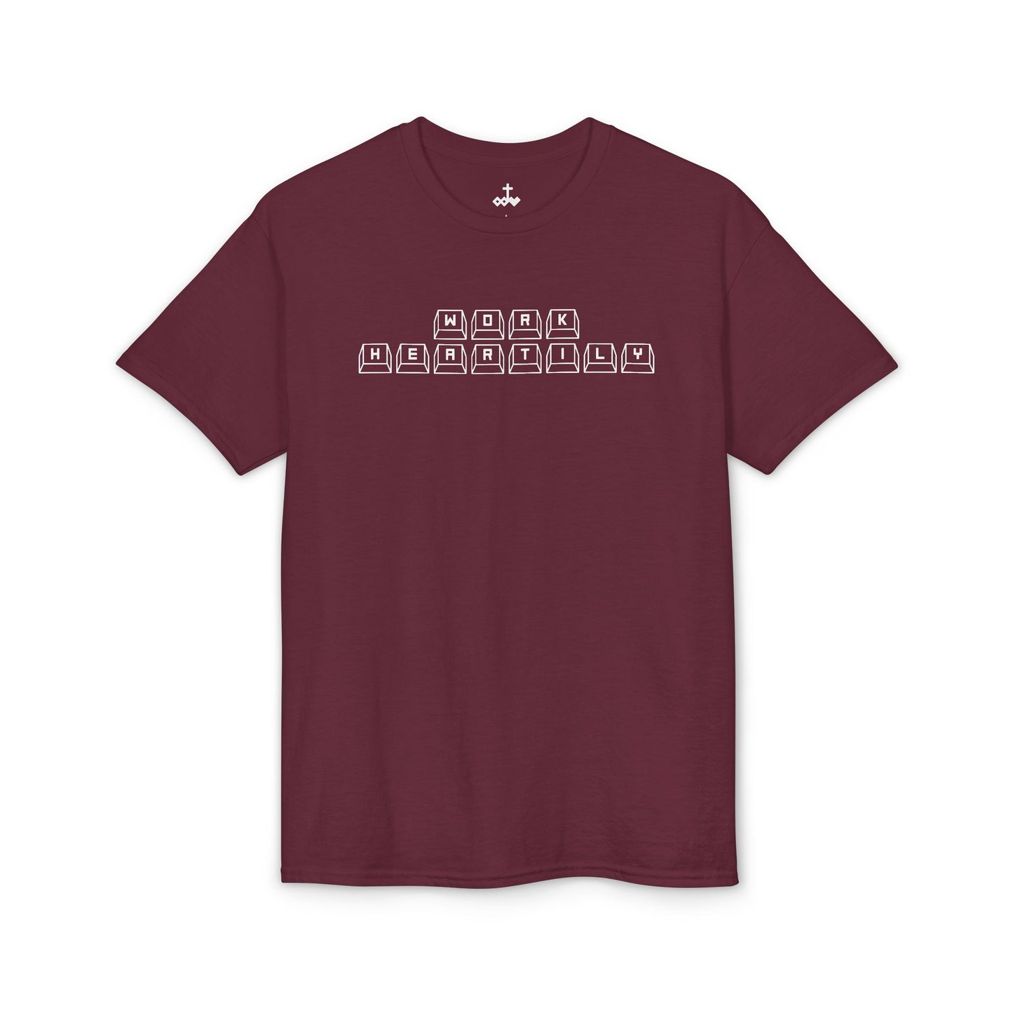 'Work Heartily' Keyboard T-Shirt