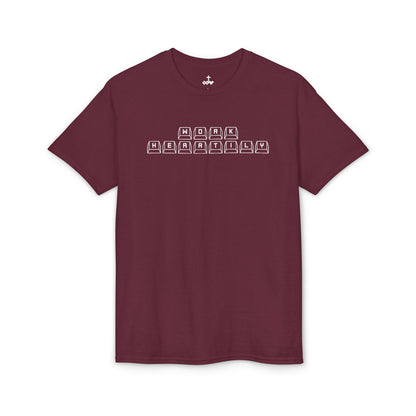 'Work Heartily' Keyboard T-Shirt