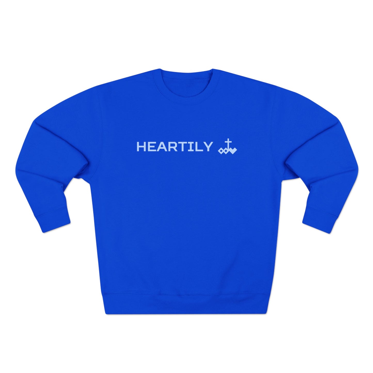 Heartily & Logo Crewneck Pullover Sweatshirt