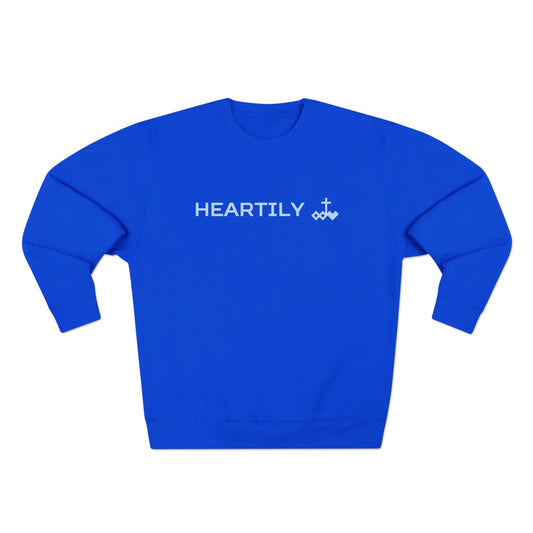 Heartily & Logo Crewneck Pullover Sweatshirt