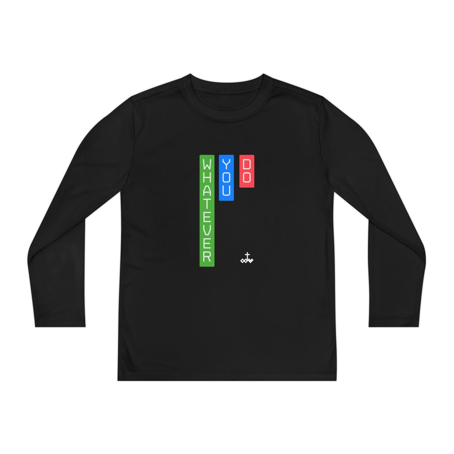 Vertical Block 'Whatever You Do' Youth Long Sleeve Tee
