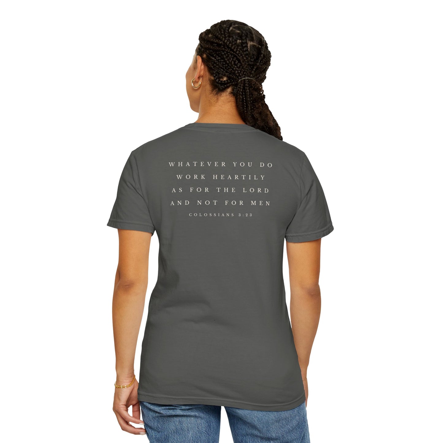 Plain Heartily Scripture T-Shirt