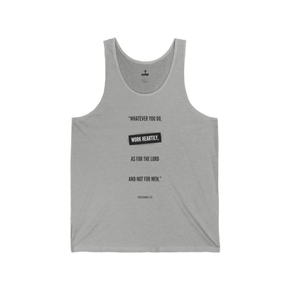 Colossians 3:23 Unisex Jersey Tank