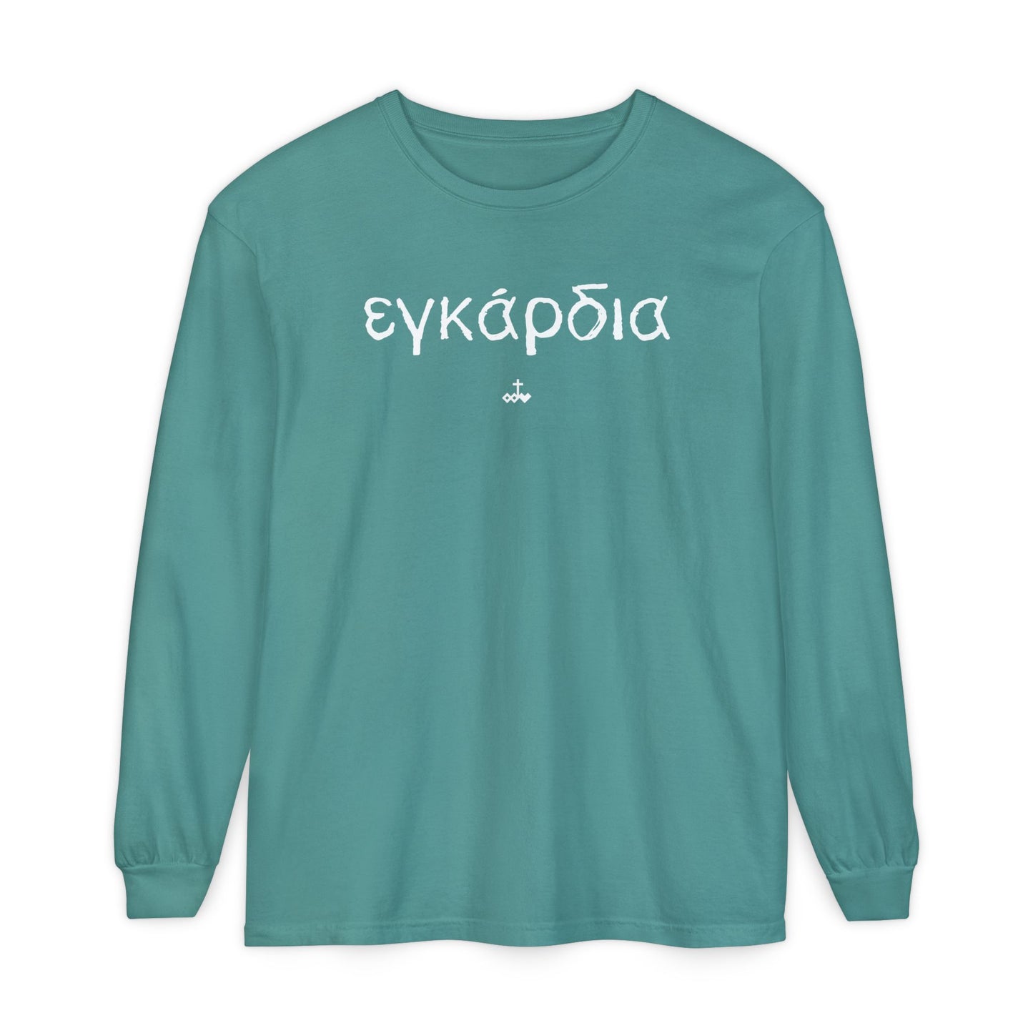 Unisex Greek "Heartily" Long Sleeve T-Shirt