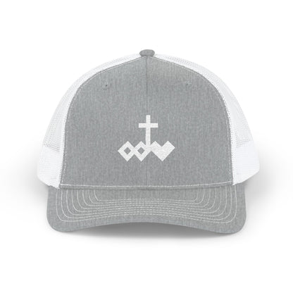 Embroidered Logo Snapback Trucker Cap