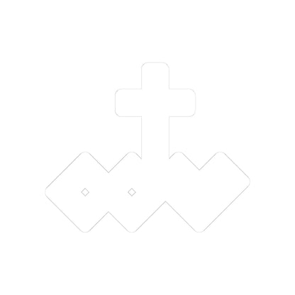 White Kiss-Cut Logo Sticker