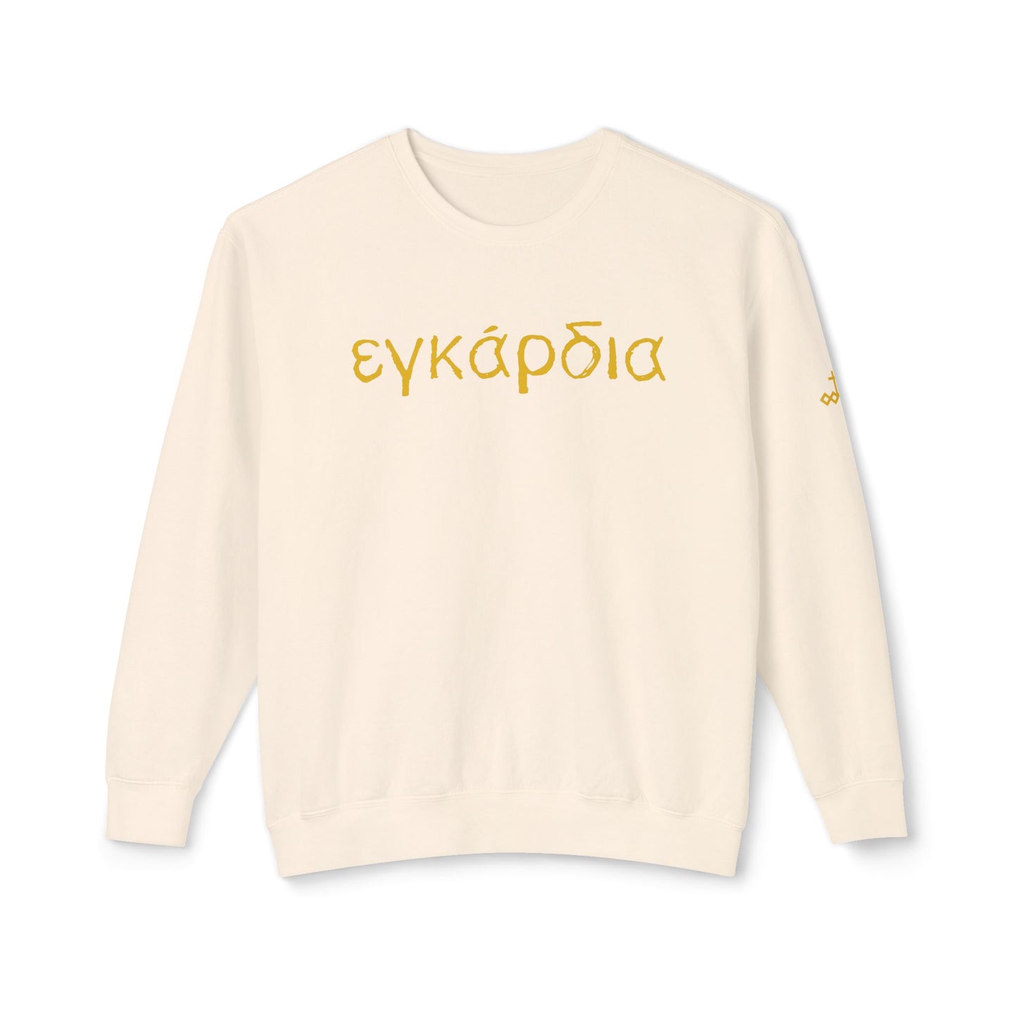 Greek "Heartily" Lightweight Crewneck Sweatshirt