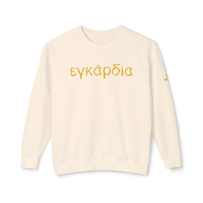 Greek "Heartily" Lightweight Crewneck Sweatshirt