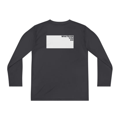 Block Font Youth Long Sleeve Tee