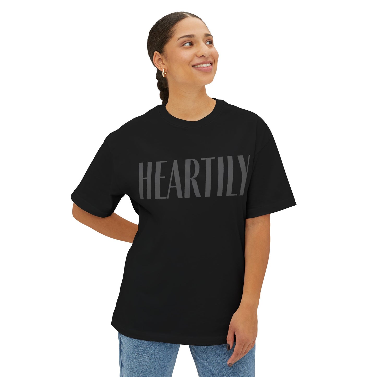 Vintage Heartily Oversized Unisex Tee
