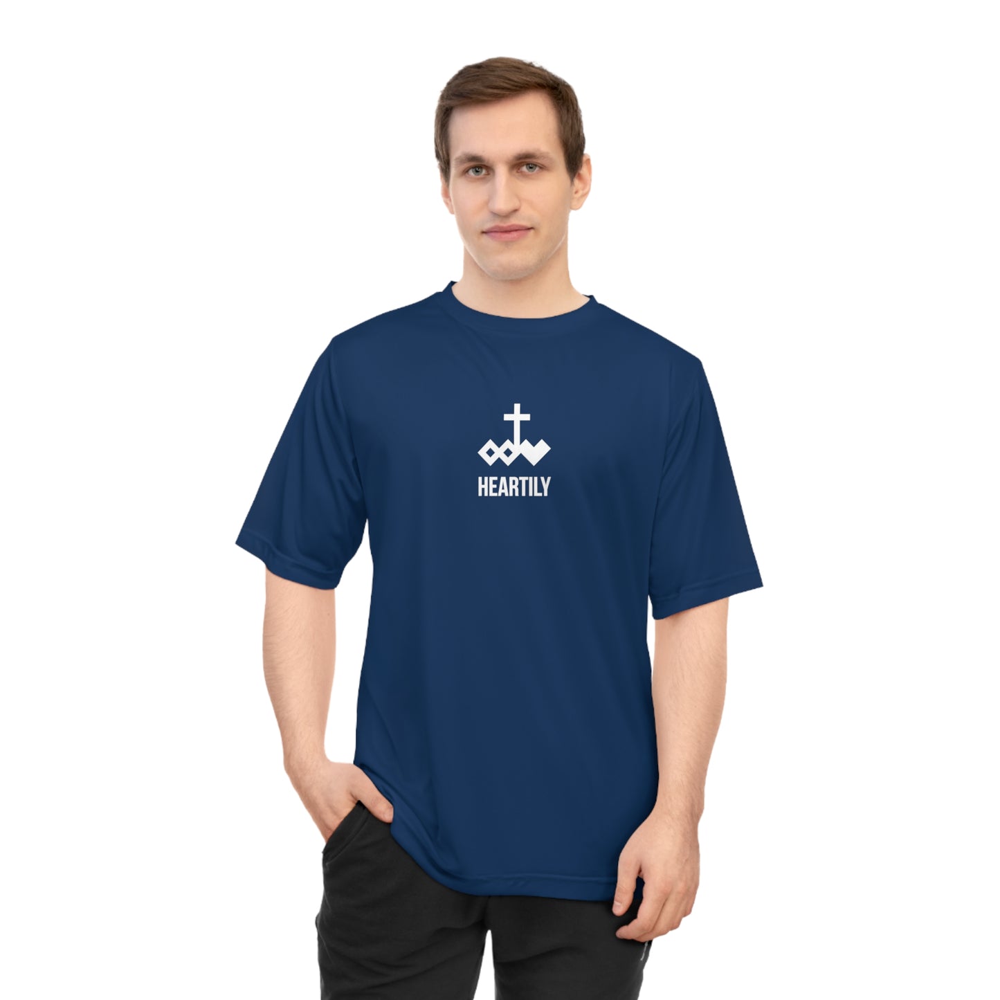 Heartly Name & Logo Performance T‑Shirt