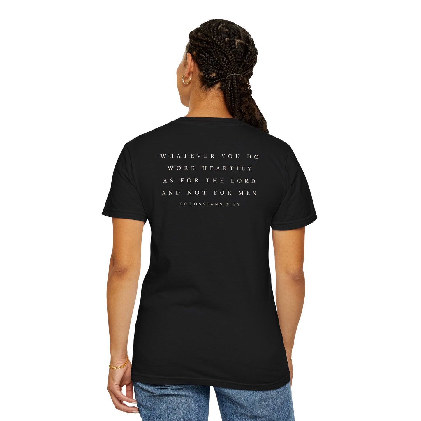 Plain Heartily Scripture T-Shirt