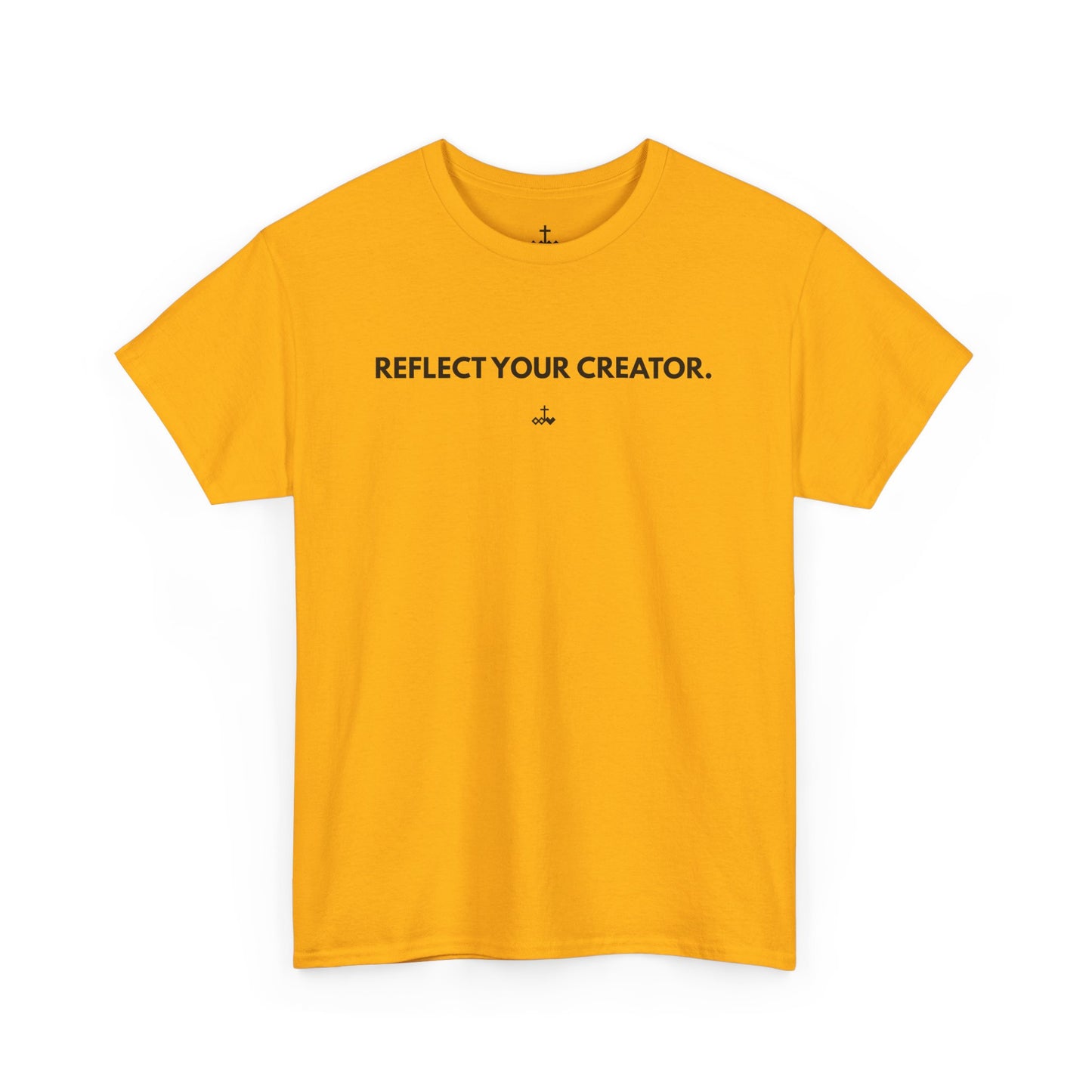 "Reflect Your Creator" Unisex Heavy Cotton Tee, Inspirational Graphic Shirt