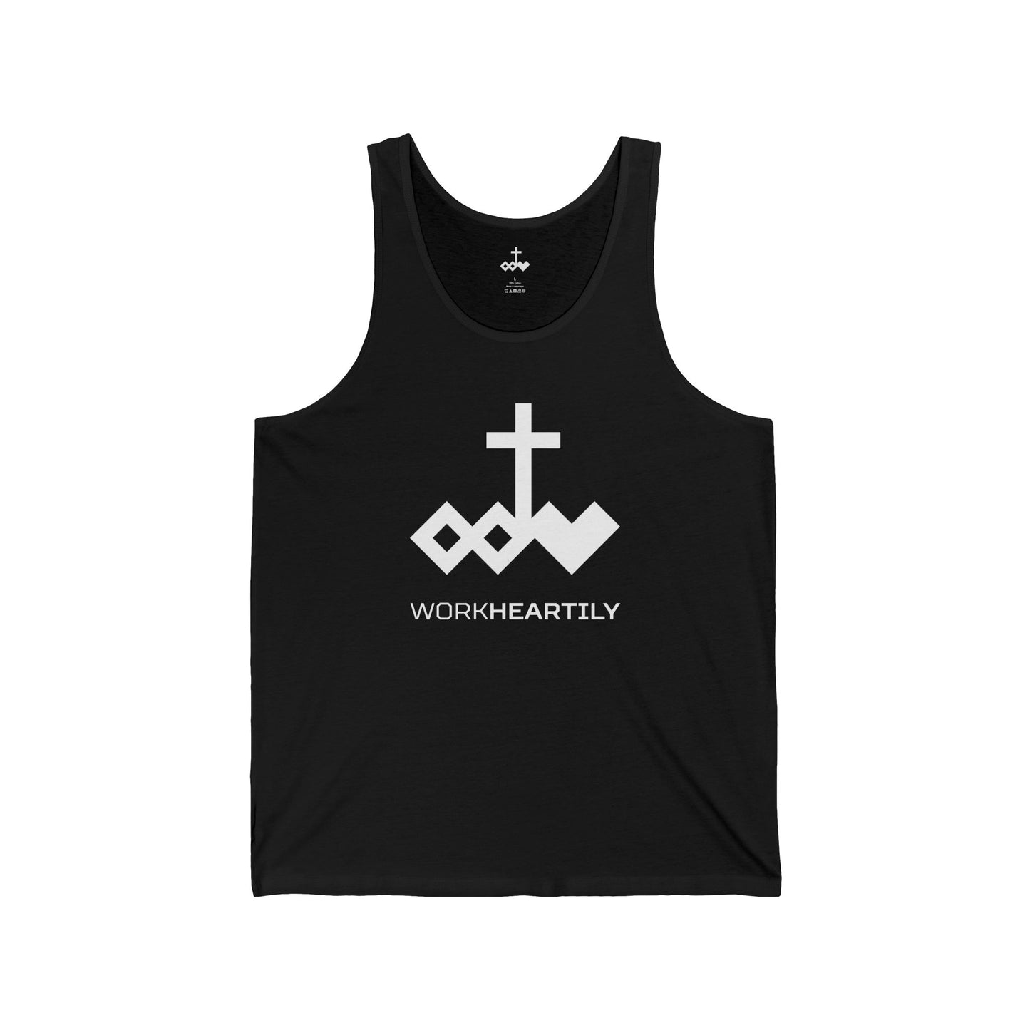 Logo & 'Work Heartily' Tank Top