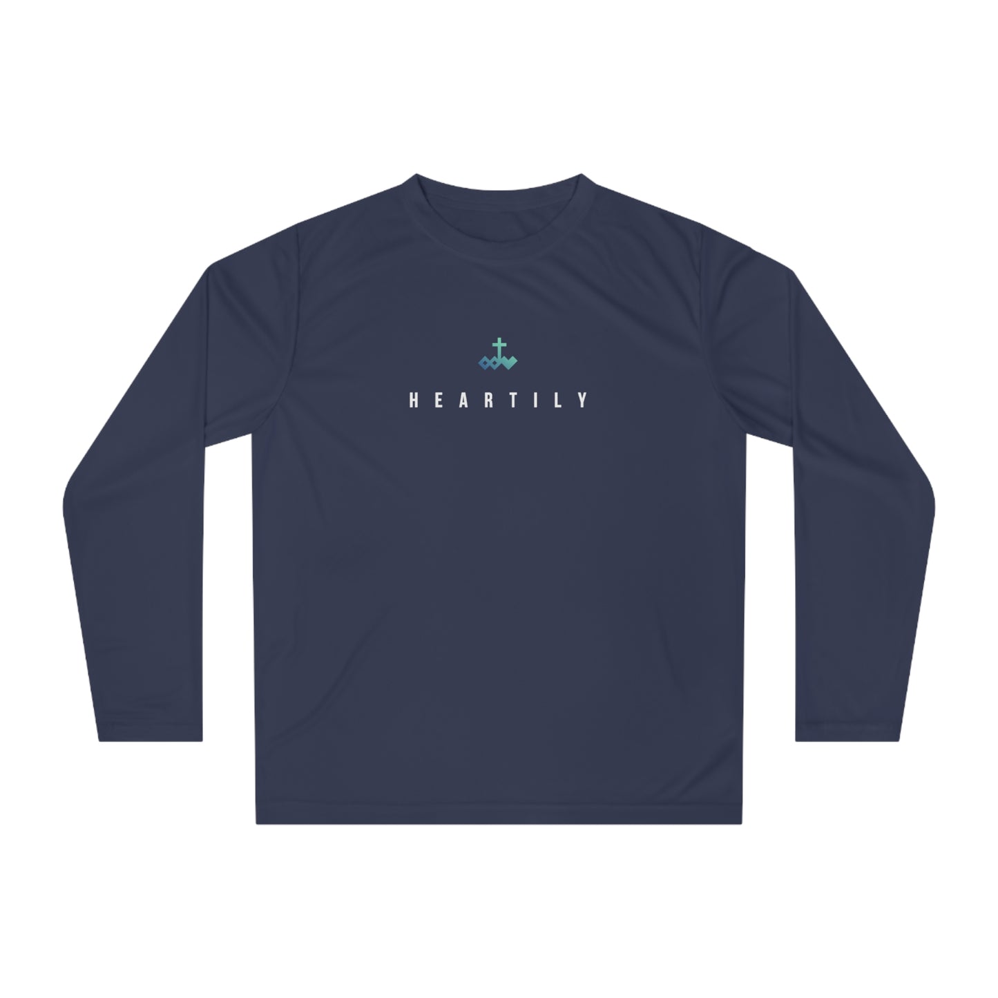 Gradient Logo & Heartily Performance Long Sleeve Shirt