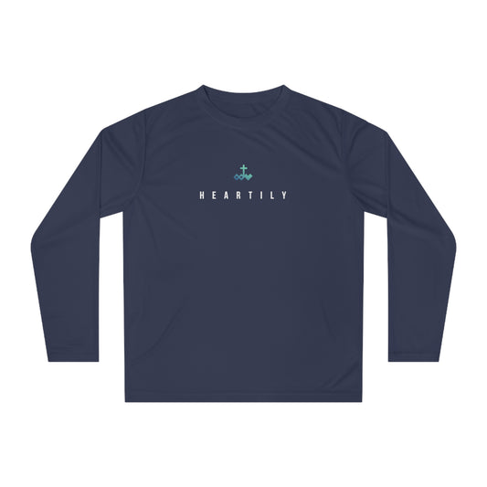 Gradient Logo & Heartily Performance Long Sleeve Shirt