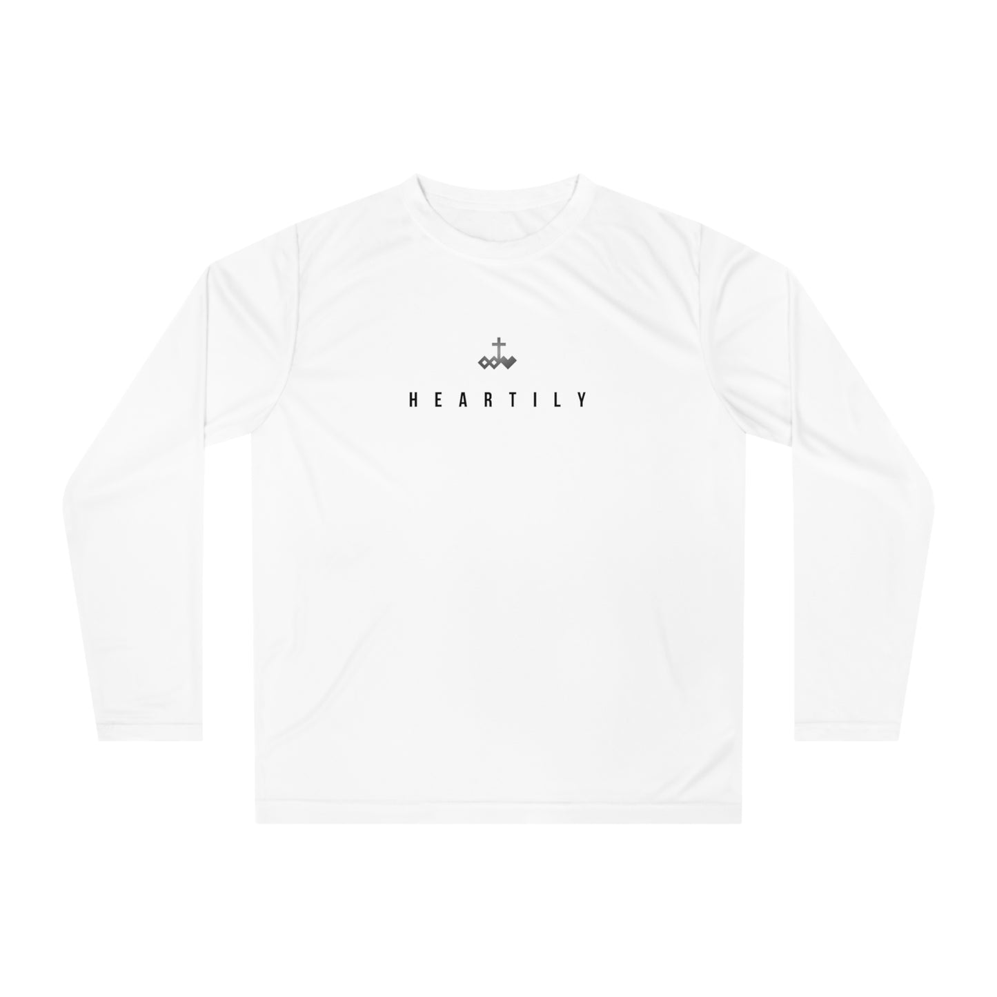Gradient Logo & Heartily Performance Long Sleeve Shirt