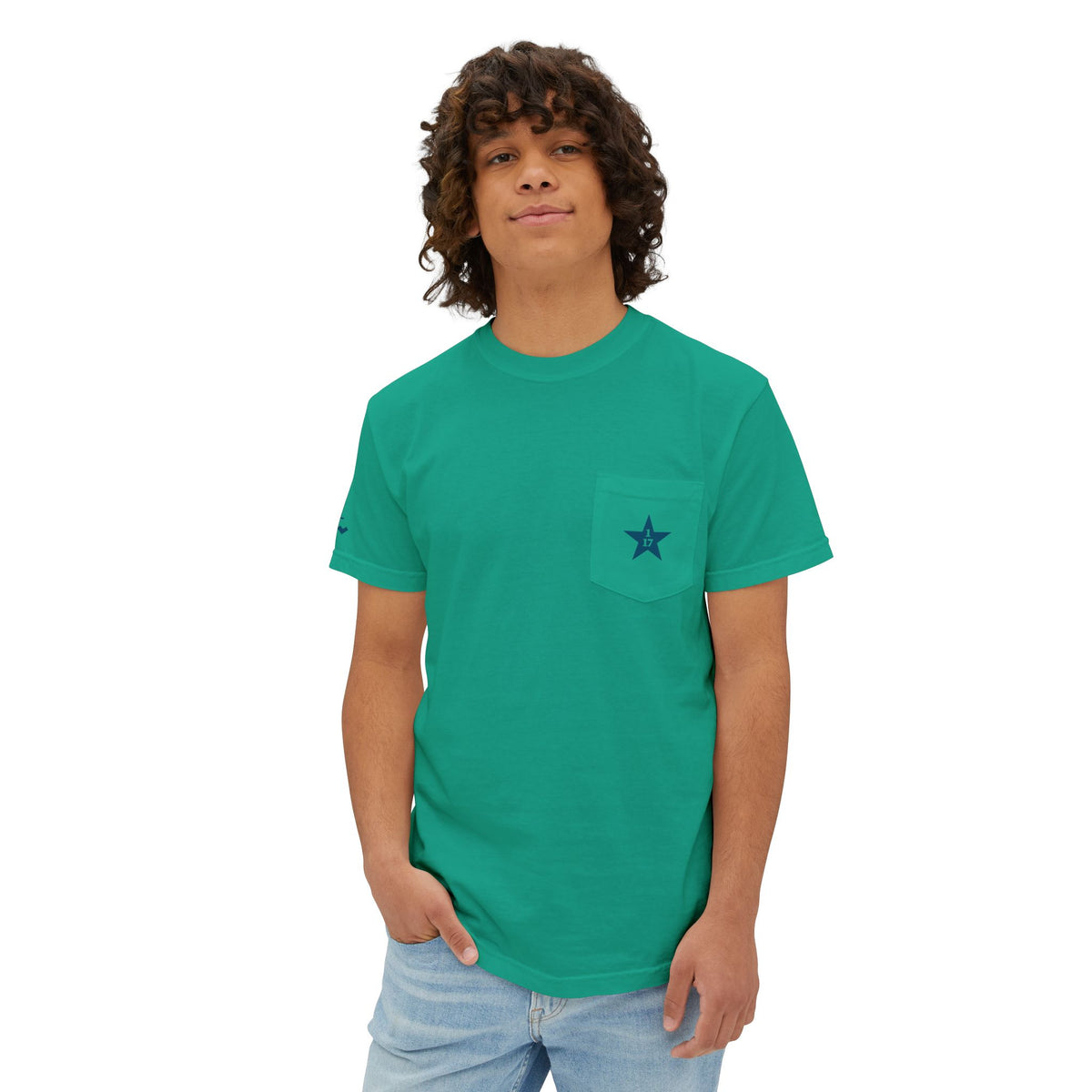 Quote & Graphic Pocket T-Shirt