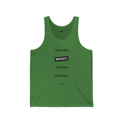 Colossians 3:23 Unisex Jersey Tank