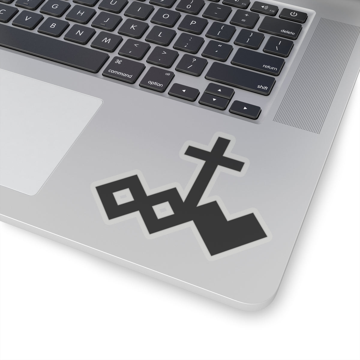 Black Kiss-Cut Logo Sticker